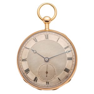 Swiss 18K gold quarter repeating cylinder pocket watch Circa 1810