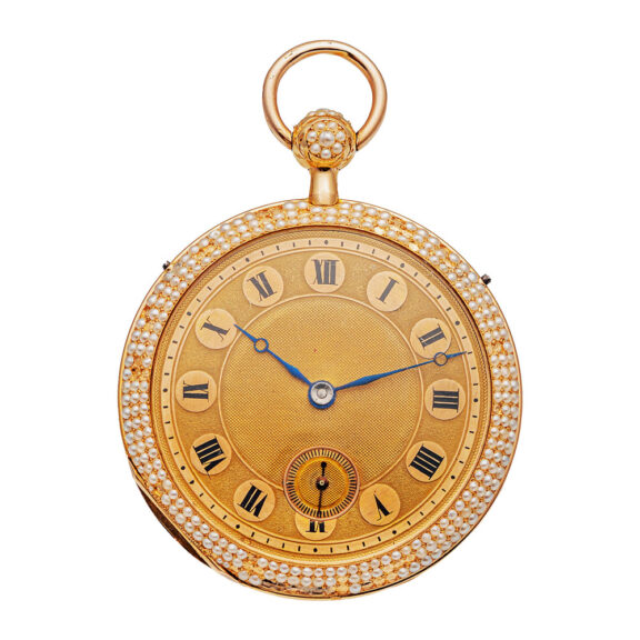 Swiss yellow gold quarter repeating pocket watch Circa 1840