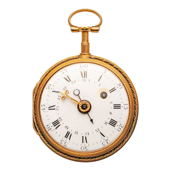 Gold verge pocket watch with date of the month Circa 1785 Gold verge pocket watch with date of the month Circa 1785
