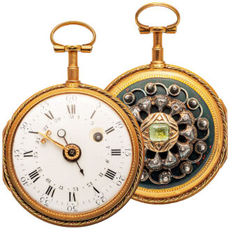 Gold verge pocket watch with date of the month Circa 1785