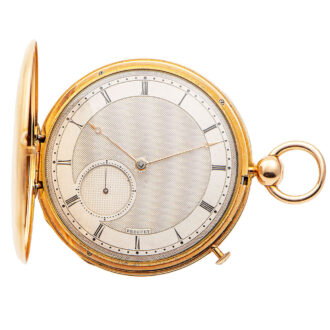 French 18K gold quarter repeating pocket watch Circa 1935