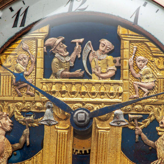 French gold quarter repeating automaton pocket watch Circa 1810 French gold quarter repeating automaton pocket watch Circa 1810
