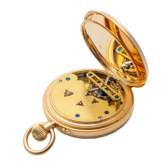 English one-minute tourbillon with centre seconds Circa 1902