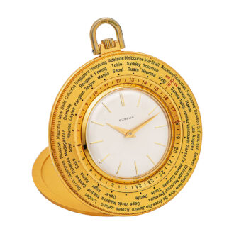Rare Swiss gold plated World Time dress watch Circa 1960
