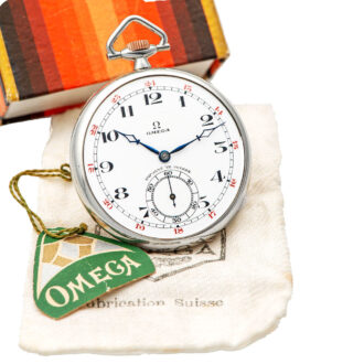 Swiss stainless steel Art Deco pocket watch Circa 1923