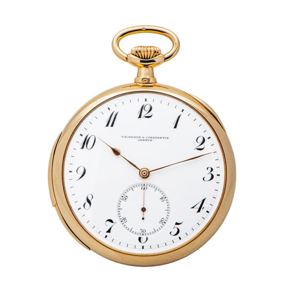 Swiss 18K gold minute repeating keyless dress watch Circa 1900