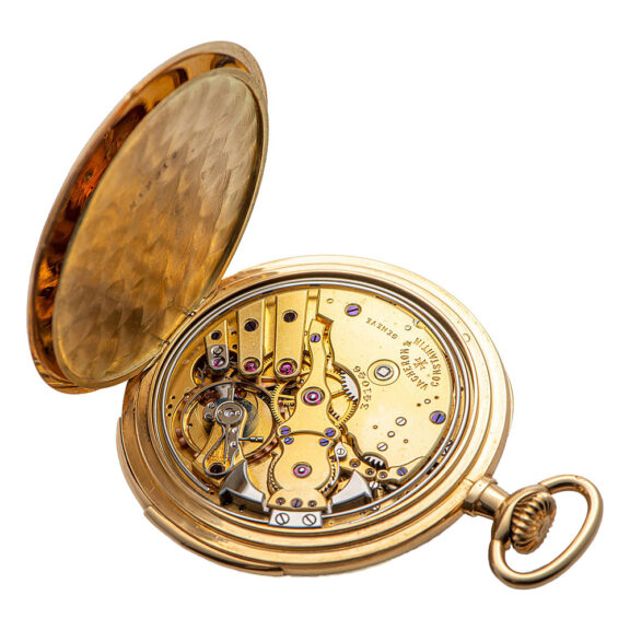 Swiss 18K gold minute repeating keyless dress watch Circa 1900 Swiss 18K gold minute repeating keyless dress watch Circa 1900