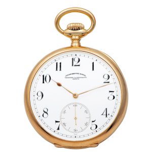Rare Swiss yellow gold chronomètre Royal lever watch Circa 1910