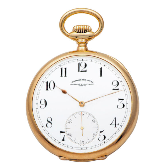 Rare Swiss yellow gold chronomètre Royal lever watch Circa 1910