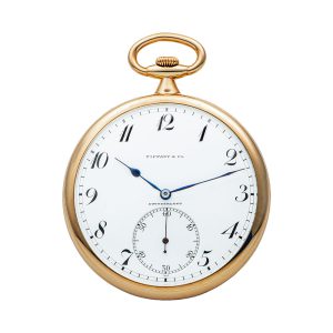 Fine Swiss 18K yellow gold open faced pocket watch Circa 1910