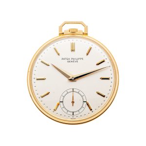 Swiss gold open faced watch by Patek Philippe Circa 1960