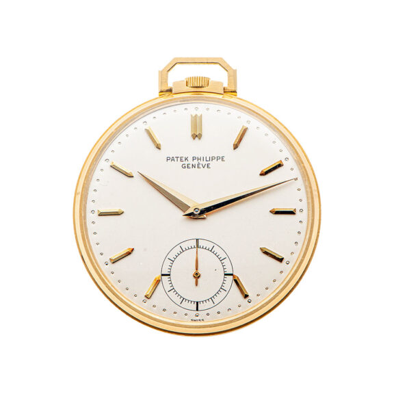 Swiss gold open faced watch by Patek Philippe Circa 1960