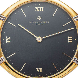 Swiss octagonal white and yellow gold dress watch Circa 1982