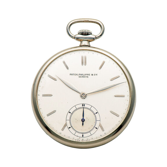 Swiss stainless steel open faced lever pocket watch Circa 1932