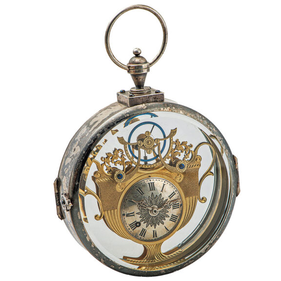 Large Austrian silver key wind verge pocket watch Circa 1900