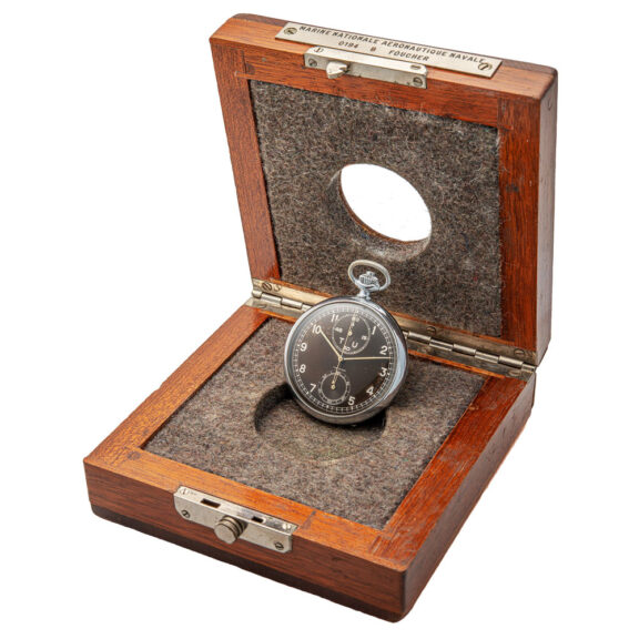 Swiss chromium pocket watch with chronograph Circa 1960