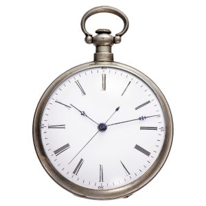 Swiss silver open faced watch for the Chinese market Circa 1860