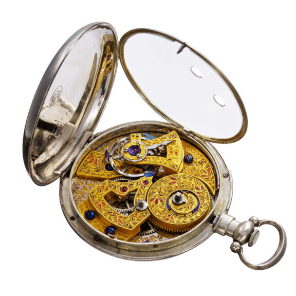 Swiss silver open faced watch for the Chinese market Circa 1860 Swiss silver open faced watch for the Chinese market Circa 1860
