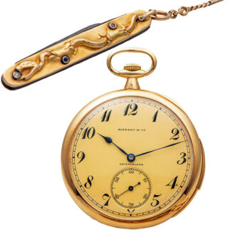 Swiss gold five-minute repeating lever watch Circa 1917