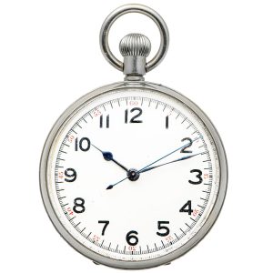Large French stainless steel deck watch Circa 1942
