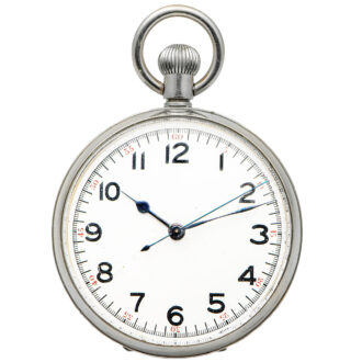 Large French stainless steel deck watch Circa 1942