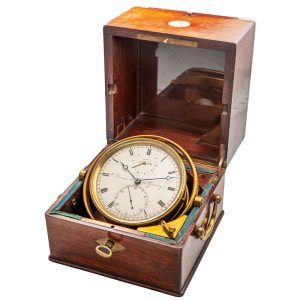 French marine chronometer with power reserve Circa 1851