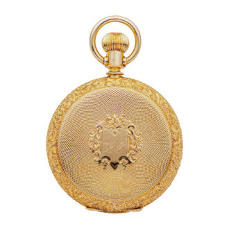 American lever in engine turned gold full hunter case Circa 1910
