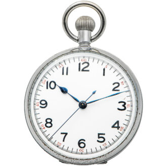 French stainless steel pocket watch with centre seconds Circa 1940 French stainless steel pocket watch with centre seconds Circa 1940