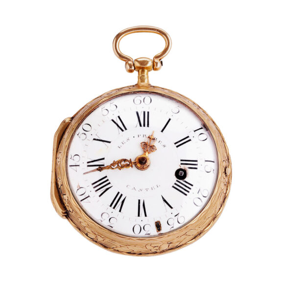 Fine French 20K gold Louis XV verge pocket watch Circa 1780 Fine French 20K gold Louis XV verge pocket watch Circa 1780
