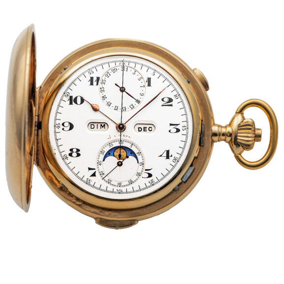 Swiss gold complicated repeating chronograph Circa 1900