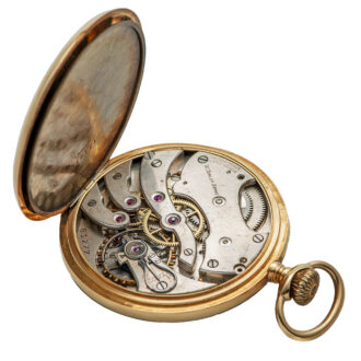 Swiss gold open faced keyless lever watch Circa 1925 Swiss gold open faced keyless lever watch Circa 1925