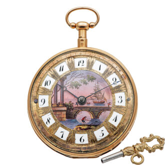 Swiss 18K gold quarter repeating pocket watch Circa 1810
