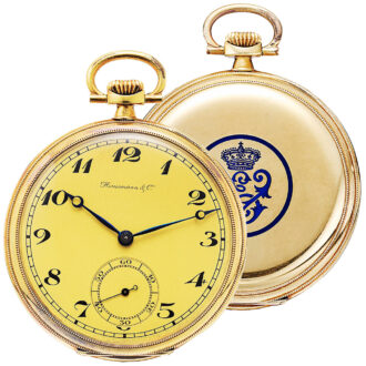 Swiss gold Art Deco Royal presentation watch Circa 1930