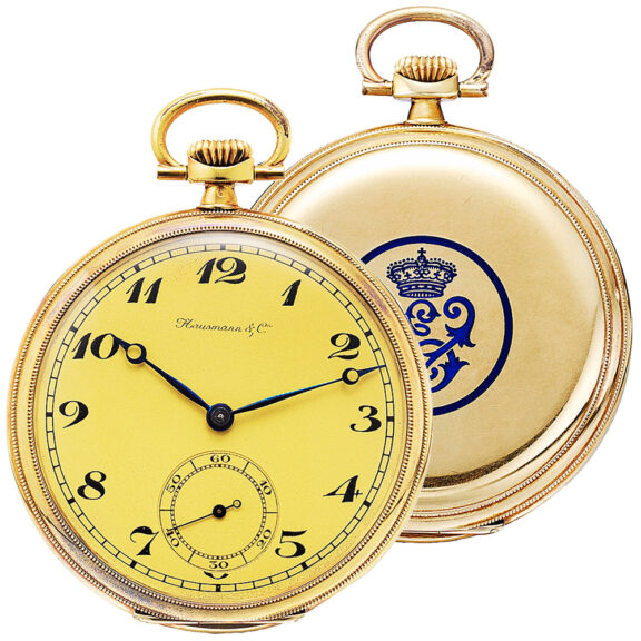 Swiss gold Art Deco Royal presentation watch Circa 1930