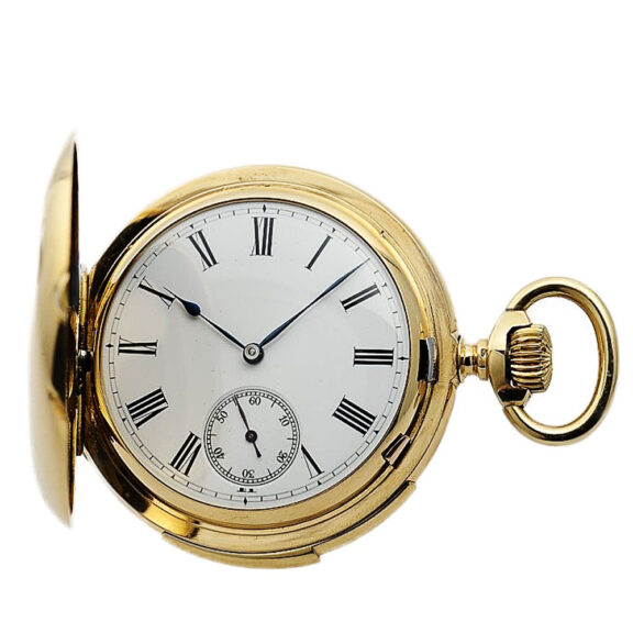 Swiss gold minute repeating hunting cased pocket Circa 1900