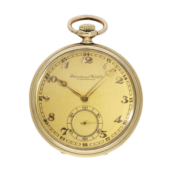Swiss gold open faced Art Deco pocket watch Circa 1926 Swiss gold open faced Art Deco pocket watch Circa 1926