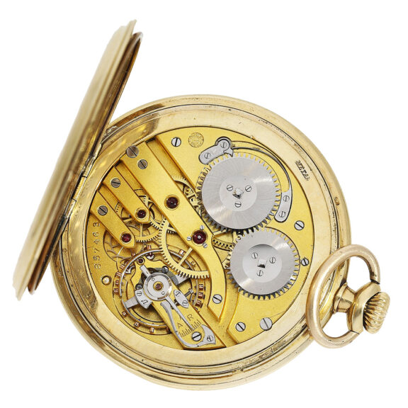 Swiss gold open faced Art Deco pocket watch Circa 1926 Swiss gold open faced Art Deco pocket watch Circa 1926
