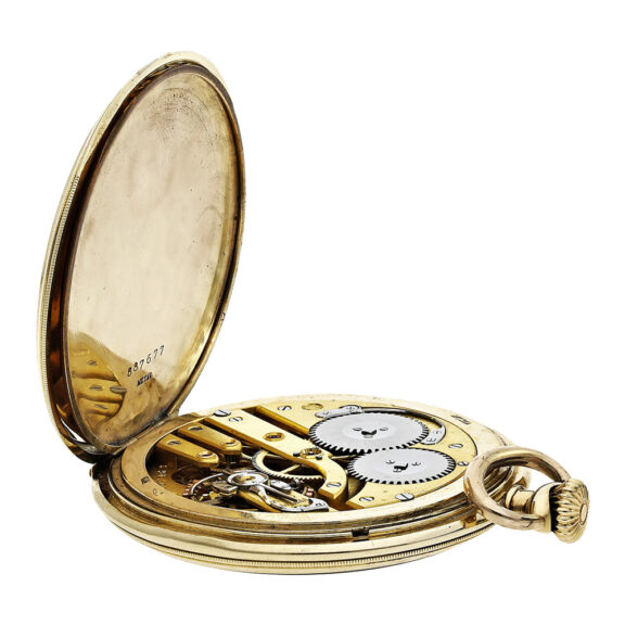 Swiss gold open faced Art Deco pocket watch Circa 1926 Swiss gold open faced Art Deco pocket watch Circa 1926