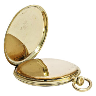 Swiss gold open faced Art Deco pocket watch Circa 1926