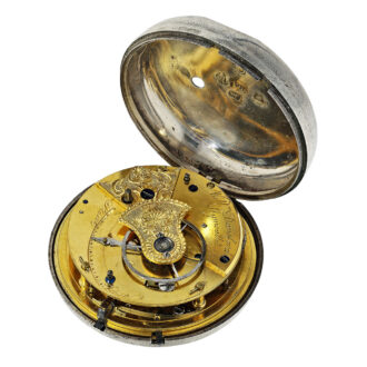 English silver pair-cased observation pocket watch Circa 1810