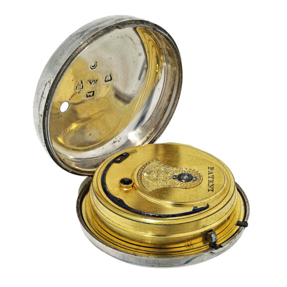 English silver pair-cased observation pocket watch Circa 1810 English silver pair-cased observation pocket watch Circa 1810