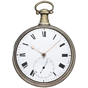 English silver pair-cased observation pocket watch Circa 1810