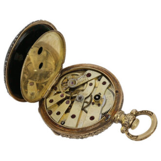Rare French 18K gold miniature ladies' pendant watch Circa 1830