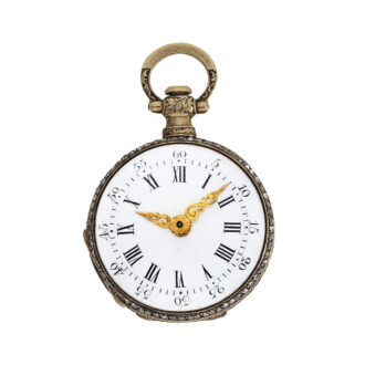 Rare French 18K gold miniature ladies pendant watch Circa 1830