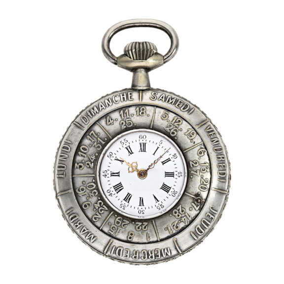French pocket watch with annual calendar on both sides Circa 1900 French pocket watch with annual calendar on both sides Circa 1900