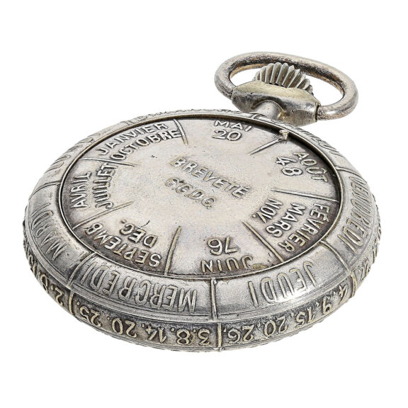 French pocket watch with annual calendar on both sides Circa 1900 French pocket watch with annual calendar on both sides Circa 1900
