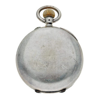 Swiss silver chronograph with retrograde counter Circa 1890