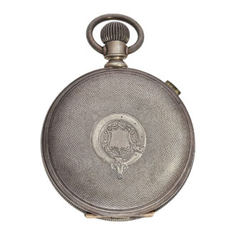 American silver hunting cased watch with chronograph Circa 1856