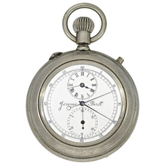 Swiss split seconds chronograph pocket watch Circa 1916
