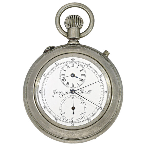 Swiss split seconds chronograph pocket watch Circa 1916